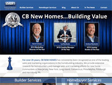 Tablet Screenshot of cbnewhomesandcondos.com